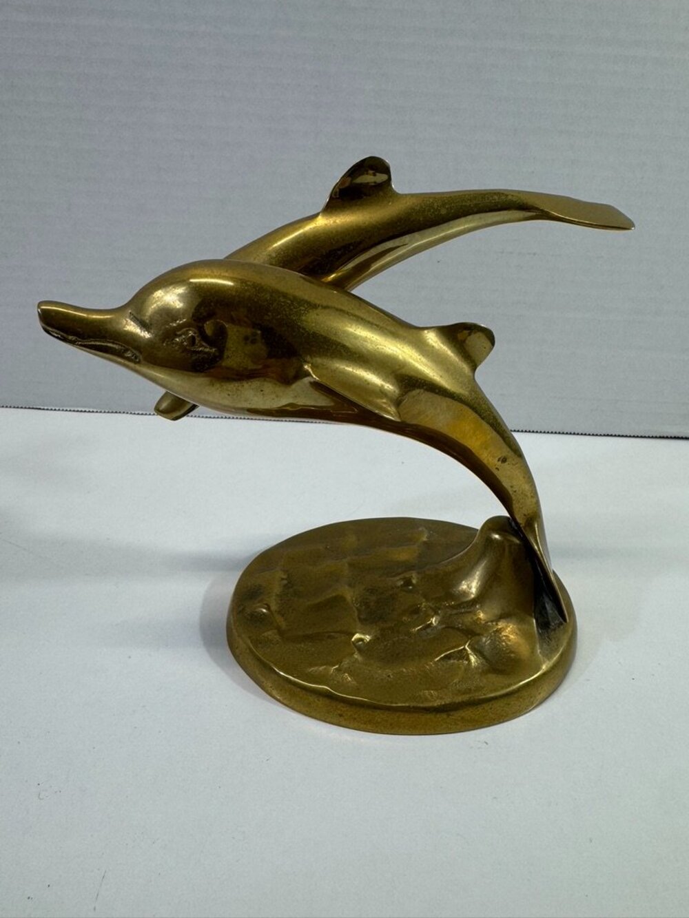 brass dolphins figurine small statue decoration ocean